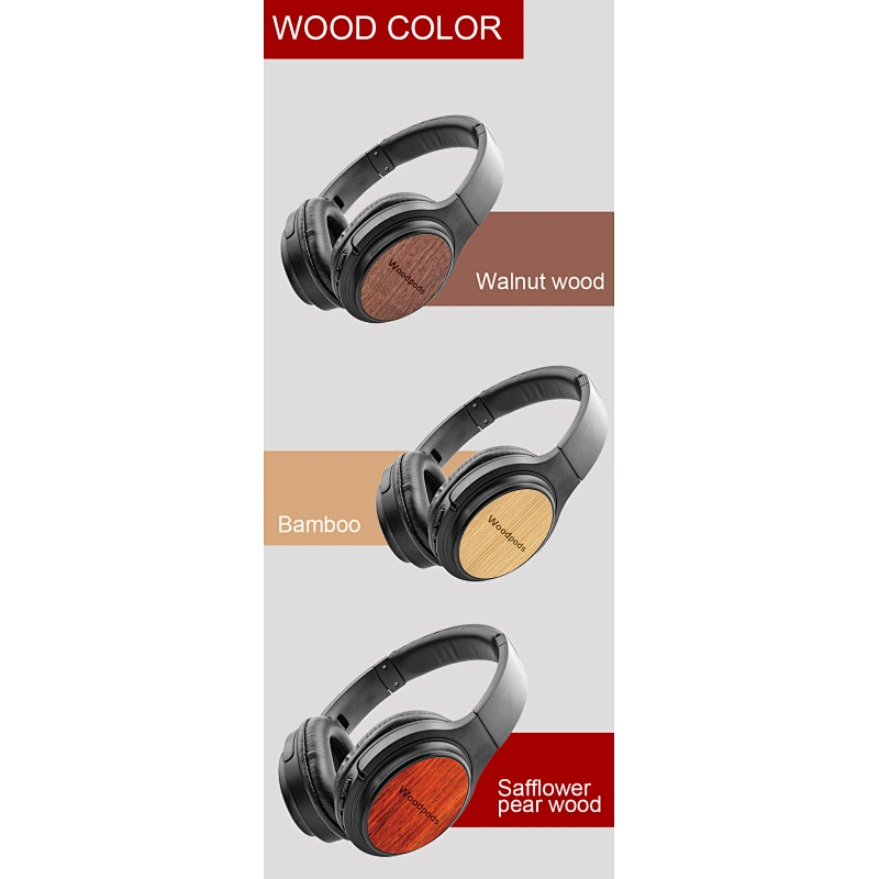 GRS wooden Bluetooth headset