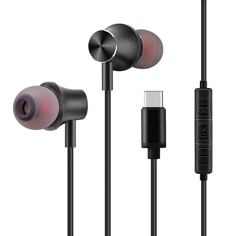 TYPE-C Bass Magnetic Absorption Nanometal earbuds