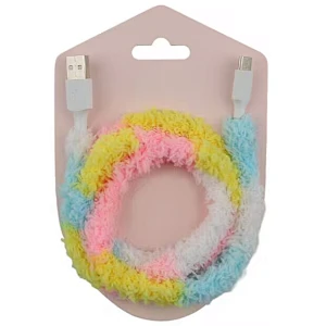 plush braided protection cable