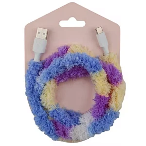 plush braided protection cable