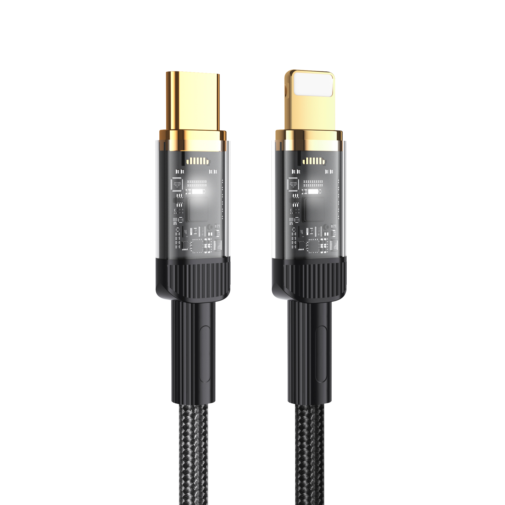 transparent gold plated cable