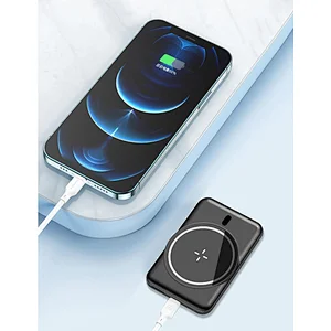 Competitive 5000mAh magnetic Power Bank with Wireless Charging