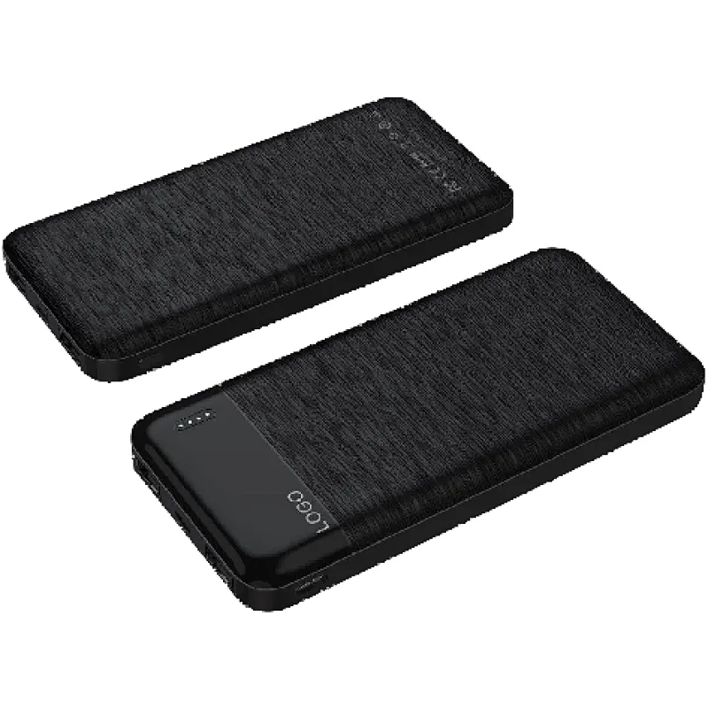 Brushed Pattern 10000mAh 20000mAh Mobile Power Bank with 4 led indicator