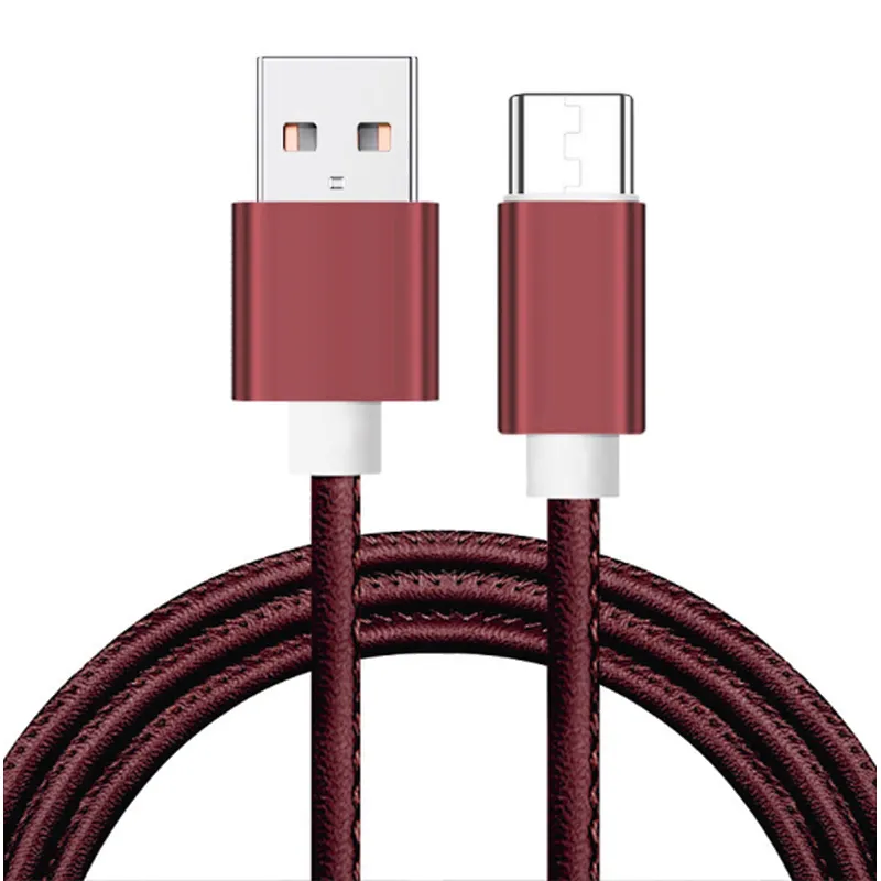 PU leather type c cable