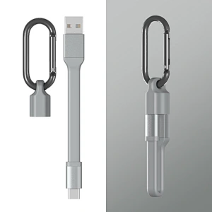 Portable key chain data cable