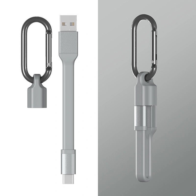 Portable key chain data cable