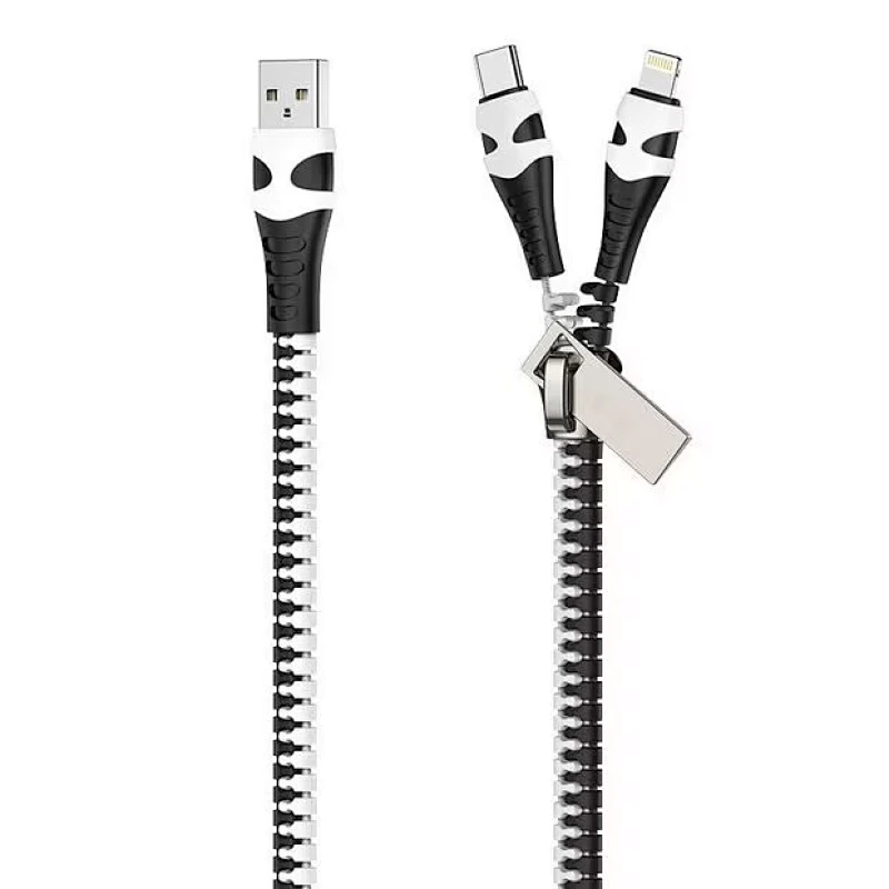 2 in 1 zipper cable