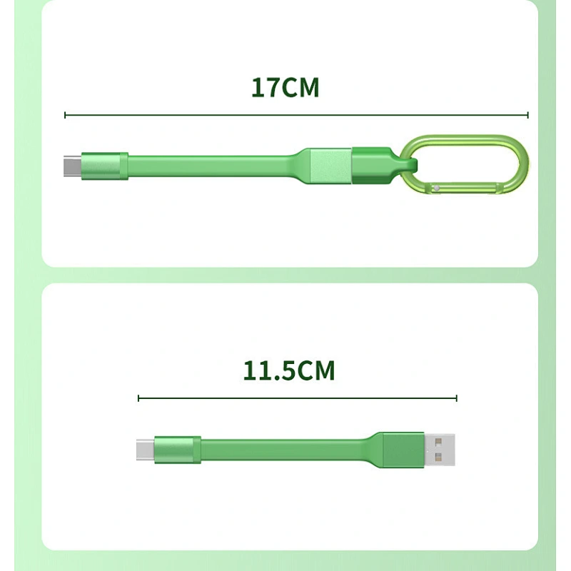 Portable key chain data cable