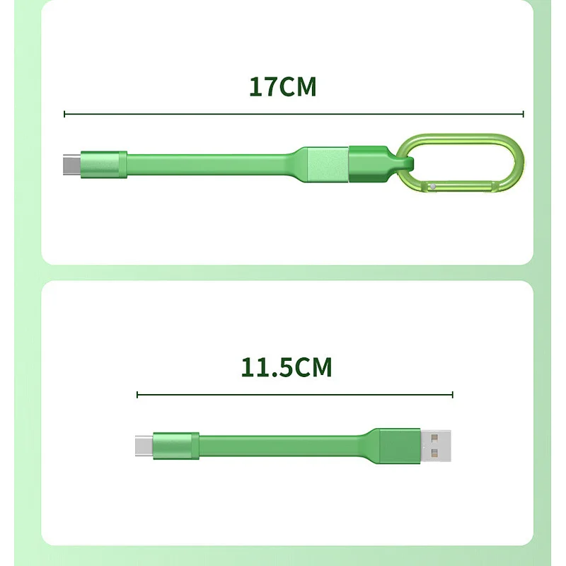 Portable key chain data cable