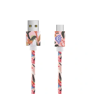 pattern pu leather cable
