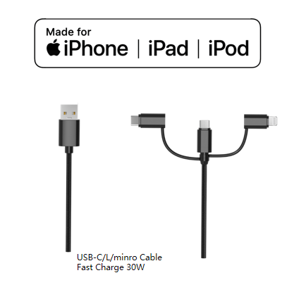 3 in 1 charging cable