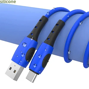 Two - color injection molded liquid silicone cable