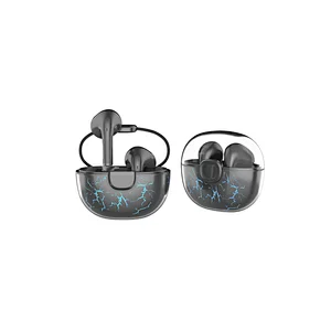 Transparent top cover bluetooth earbuds