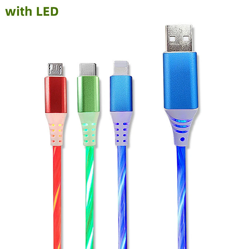 glowing usb cable lighting
