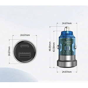 transparent case car charger