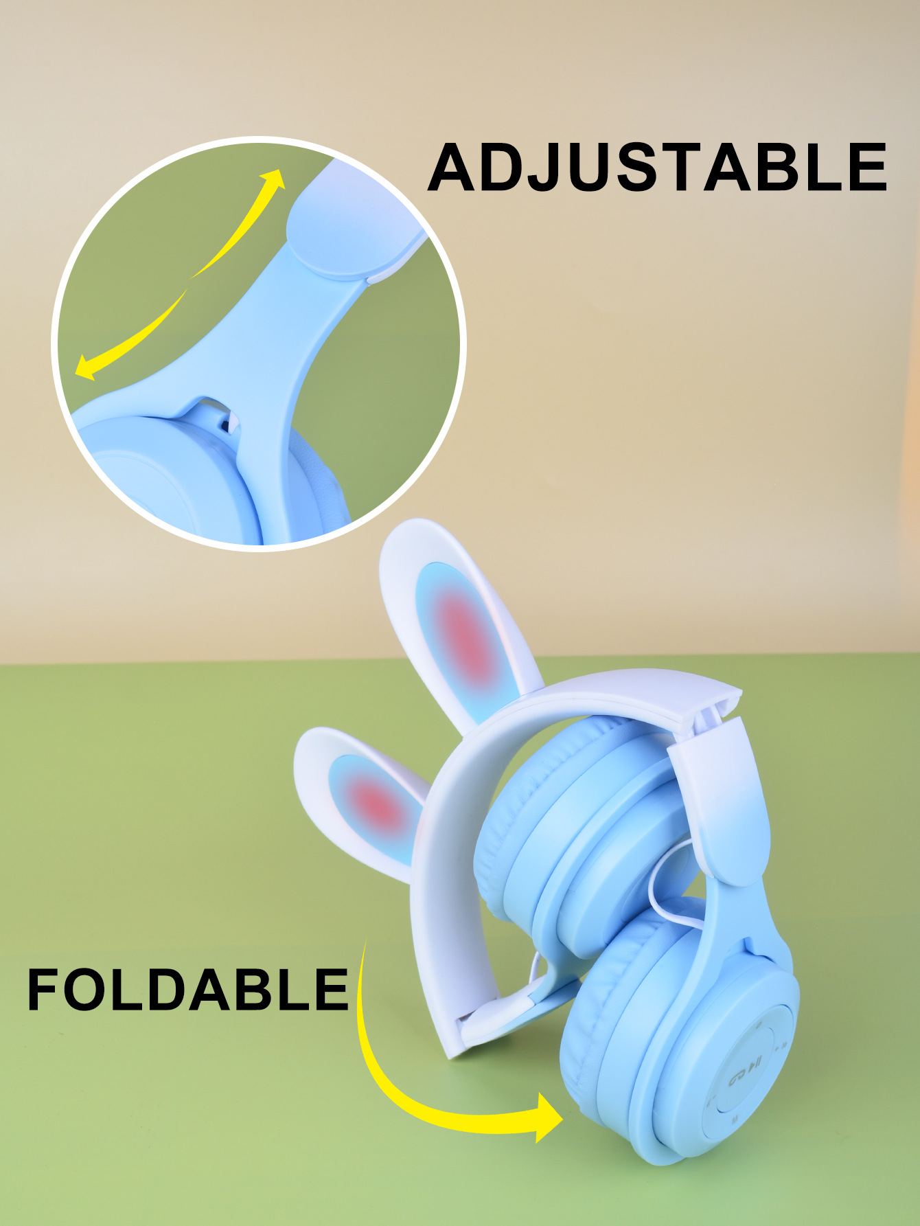 rabbit ear bluetooth headphone