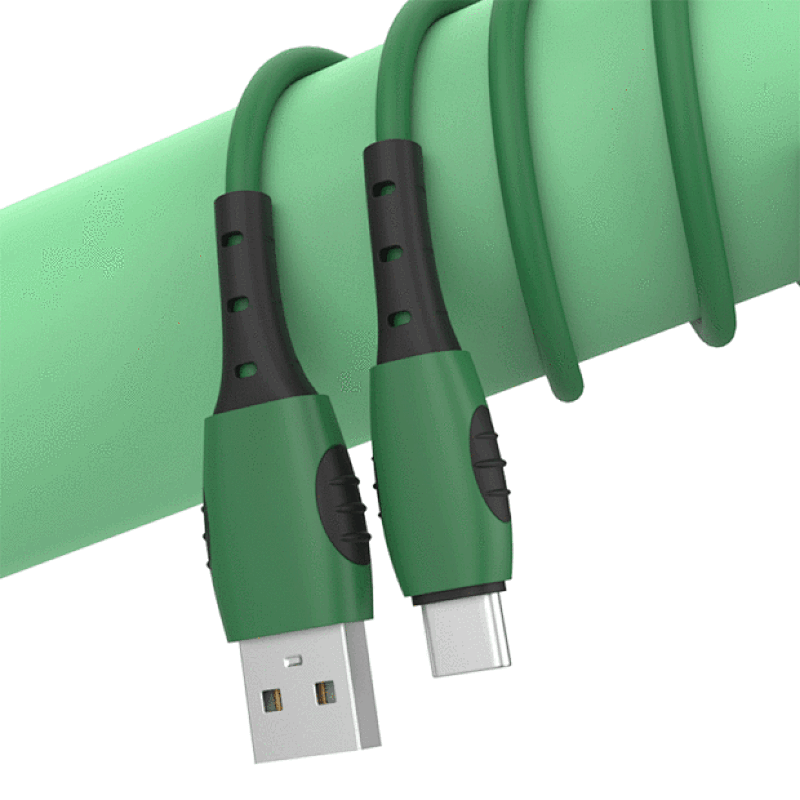 Two - color injection molded liquid silicone cable