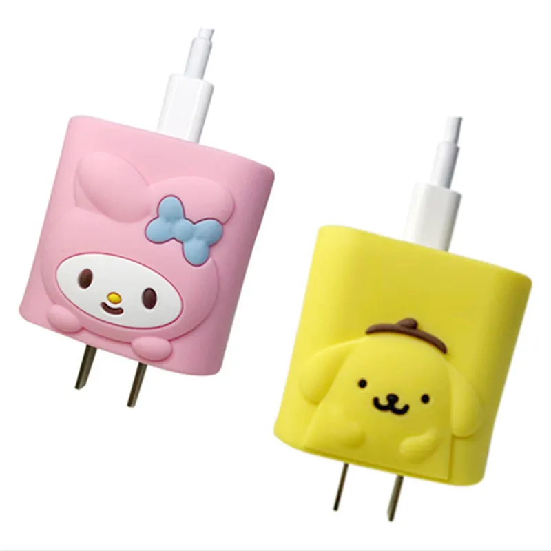Cute silicone charger protective case