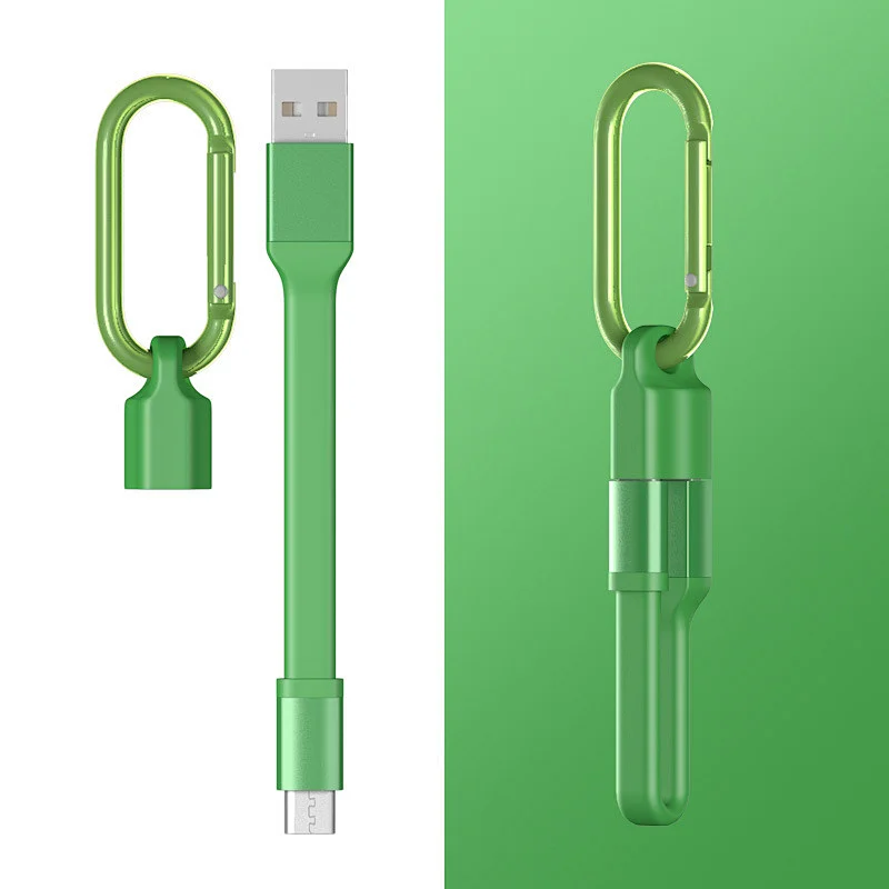 Portable key chain data cable