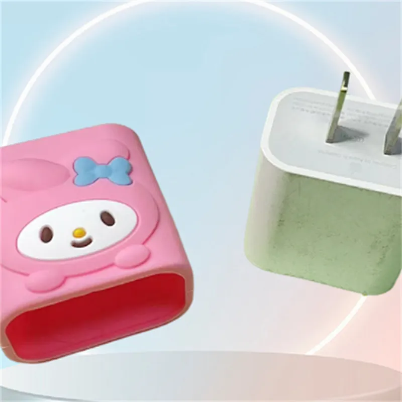 Cute silicone charger protective case