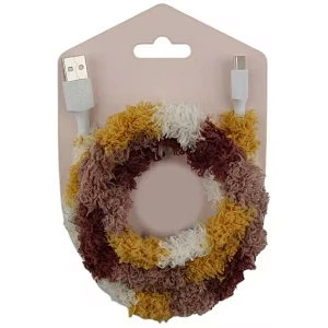 plush braided protection cable