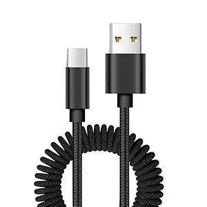 Spring Coiled Charging Cable