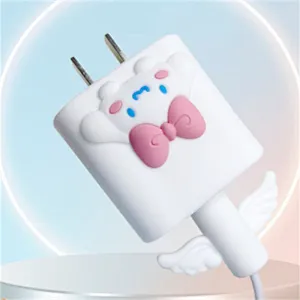 Cute silicone charger protective case