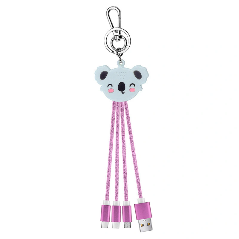 keychain 3-1 cartoon cable