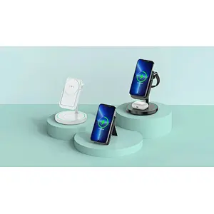 Folding 4 in 1 magnetic wireless charger with power bank 5000mah