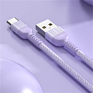 Injection molding integrated braided cable