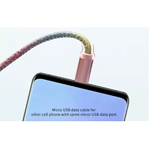 PU glitter usb cable