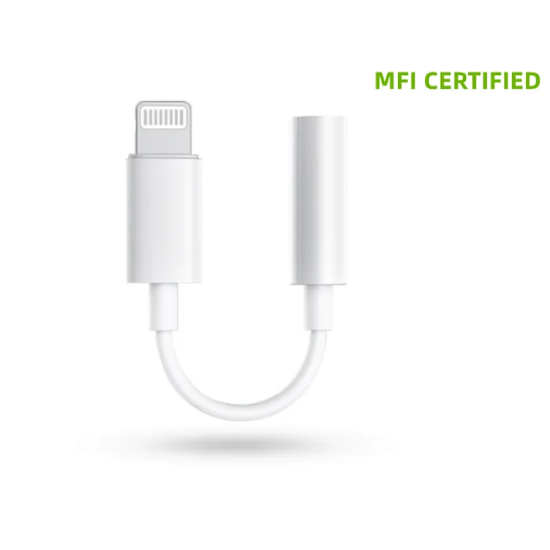 Nylon Braided +Aluminum Shell MFI certified Audio video adapter Cable