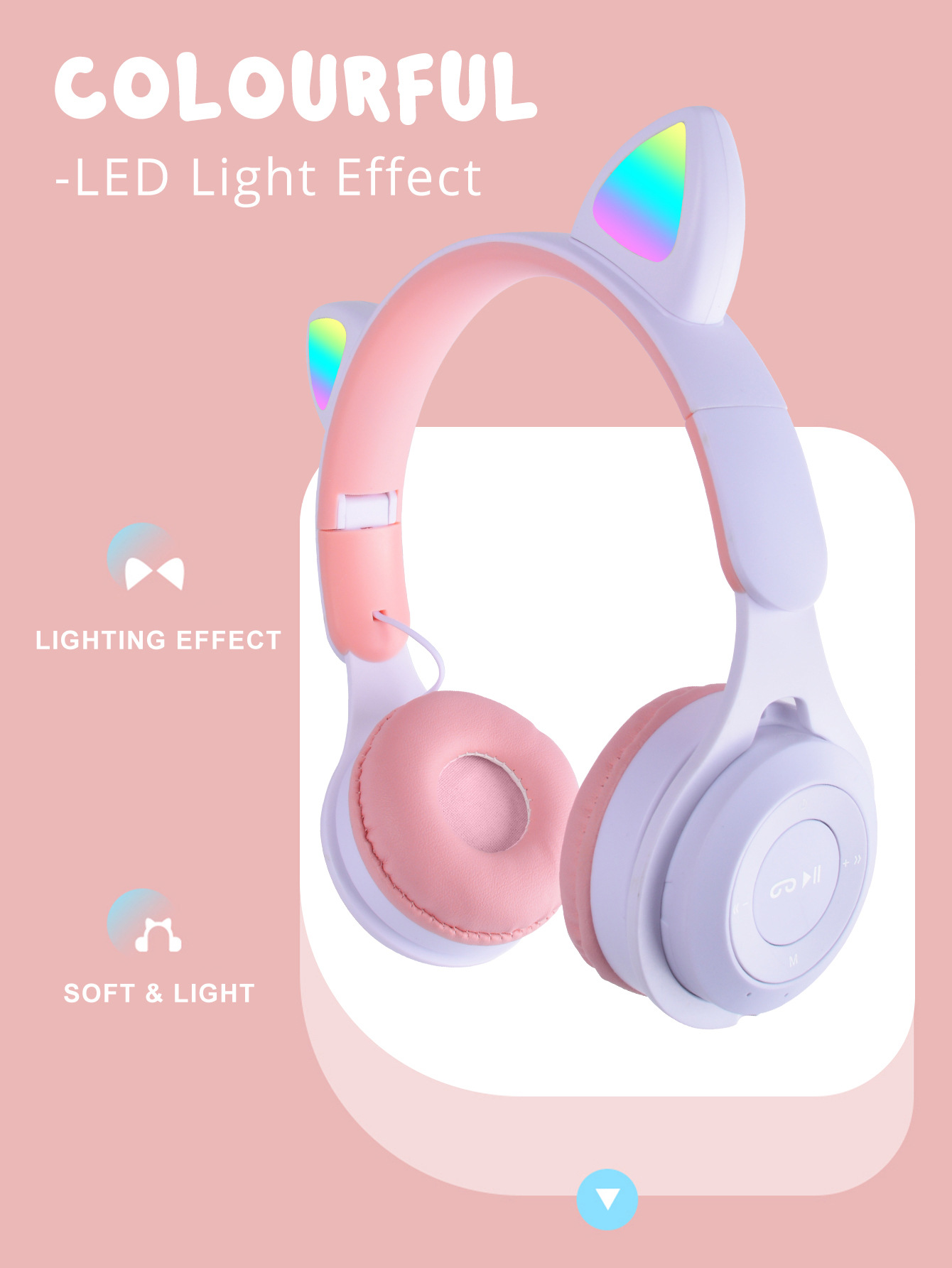 foldable cat ear headphone