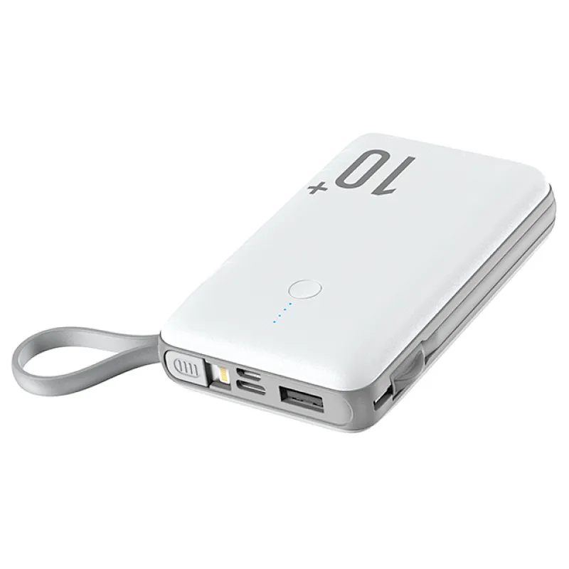 10000mAh 20000mAh power bank built-in 3 in 1 cables