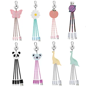 keychain 3-1 cartoon cable
