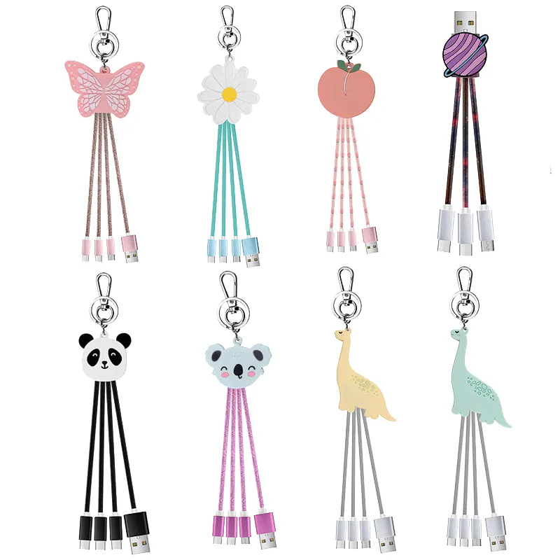 keychain 3-1 cartoon cable