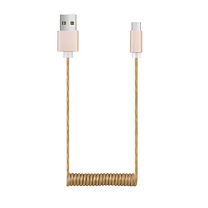 PU spring data cable