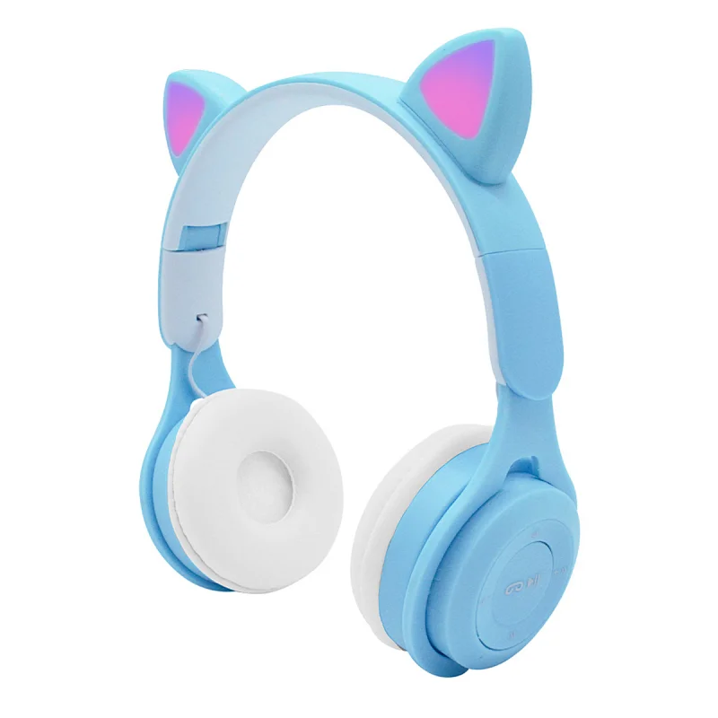 foldable cat ear headphone luminous BT headphones