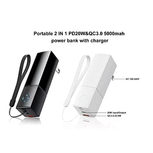 New Arrival 2 in 1 5000mAh Power Bank with AC Charger
