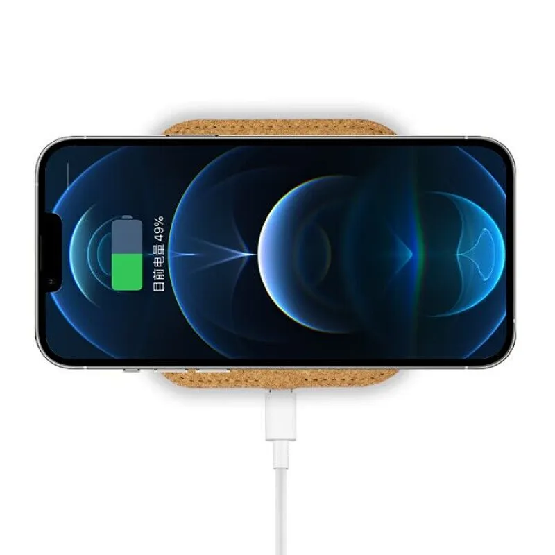 cork wireless charging pad
