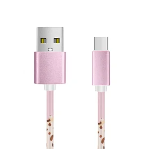 cartoon pu type-c data cable