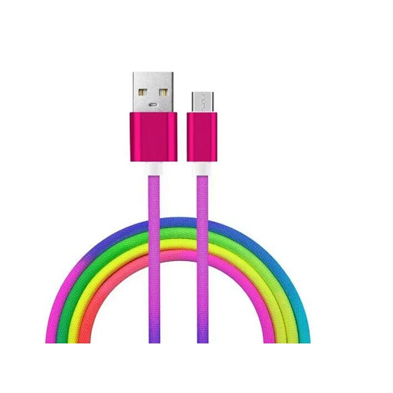 Color fabric braided cable