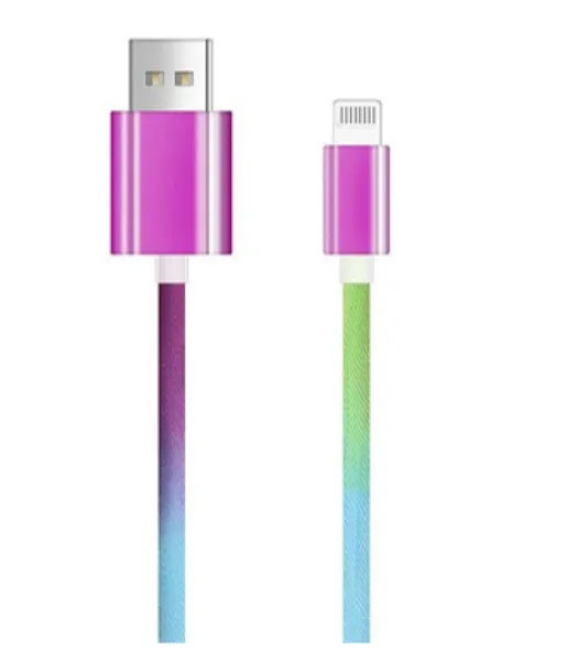colorful rainbow phone cable