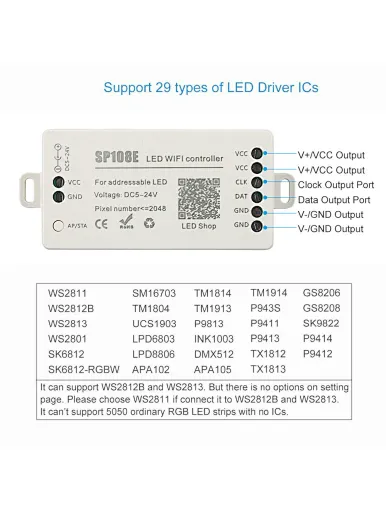 SP108E led controller SP108E