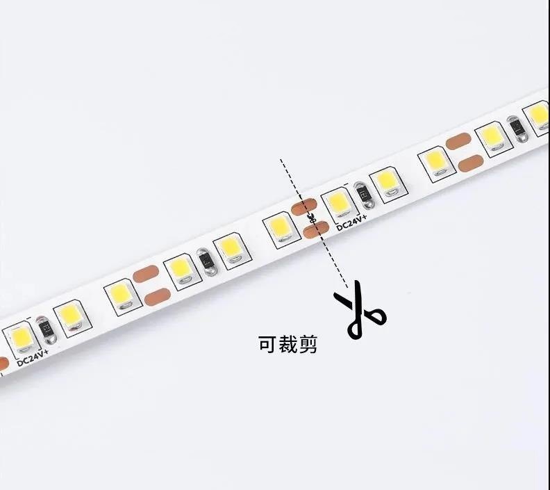 The linear light strip can be cut and spliced, and the aluminum groove lampshade can be easily removed and installed