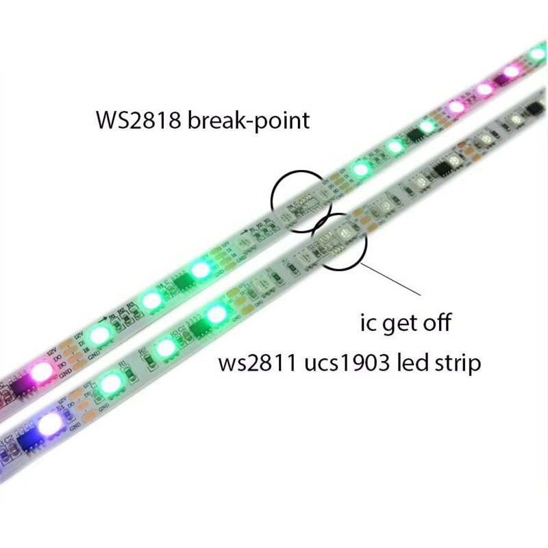 pixel addressable WS2818 led strip light