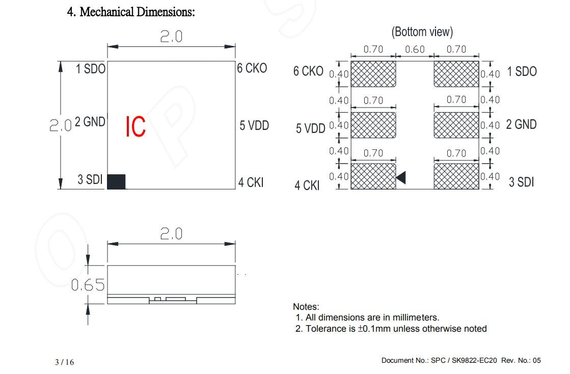 DC5V Addressable Digital LED Diode SK6805-1515 integrated With IC built-in EC15 SK6805 1515 RGB SMD LED Chip