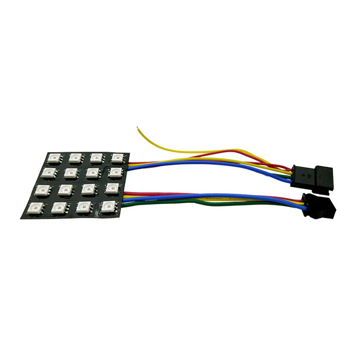 4x4 ws2812b sk6812 rgb led matrix with black pcb