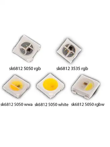 SK6812 LED Chip with white wwa rgb rgbw color