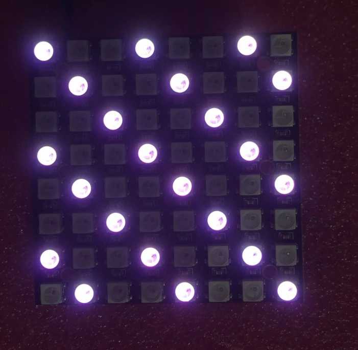8x8 RGB WS2812B SK6812 hard 8x8 led matrix arudino